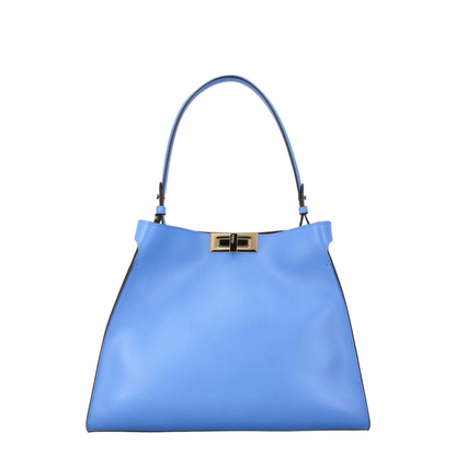 Way Medium Calf Leather Tote - Coastal Sky Blue - Image 1