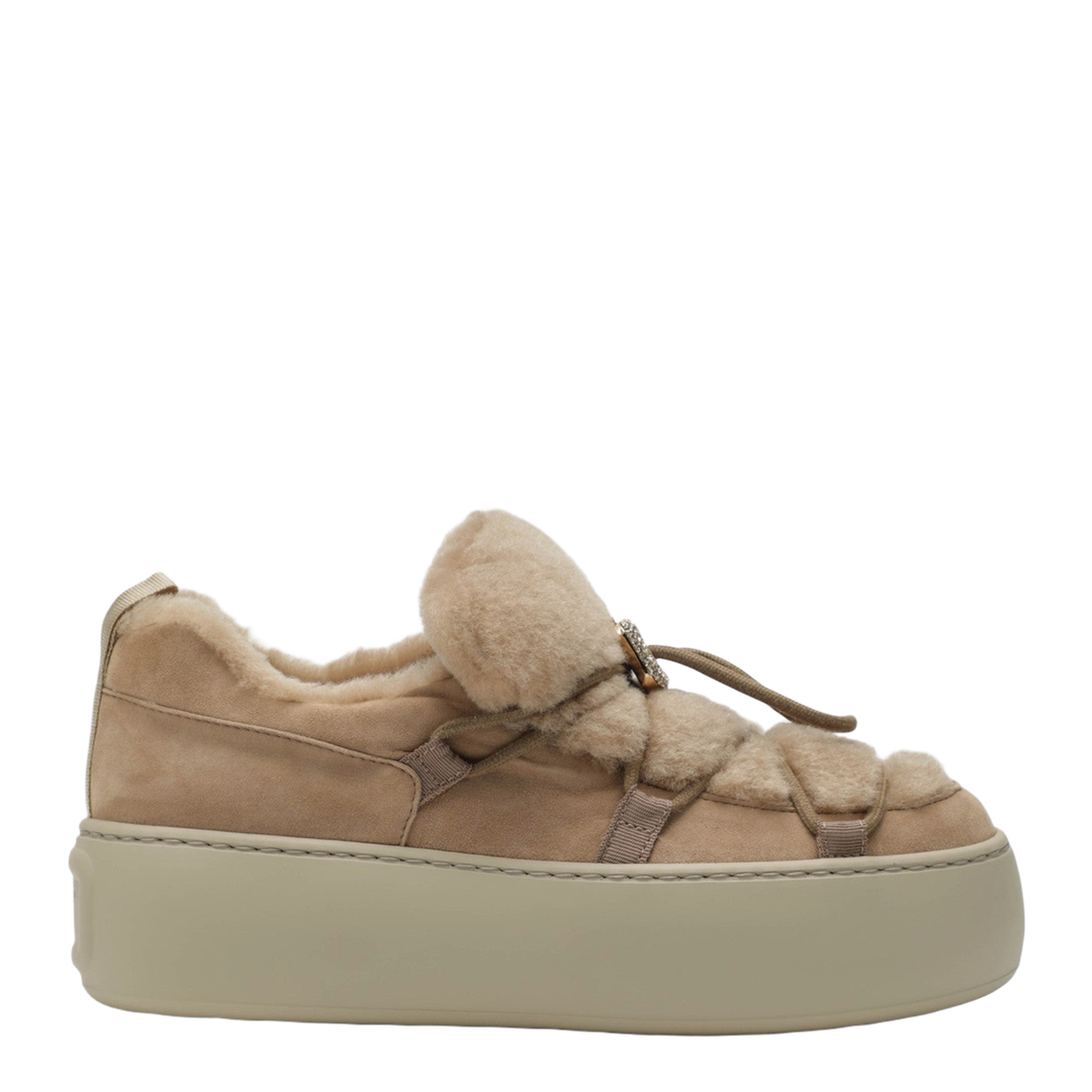 Brown Viv' Up Suede Sneaker - Image 1