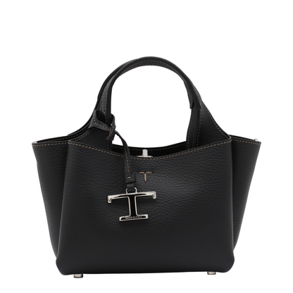 Micro Calfskin Handbag - Black - Image 2