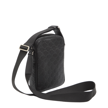 GG Emblem Small Calfskin Crossbody Bag - Black - Image 2