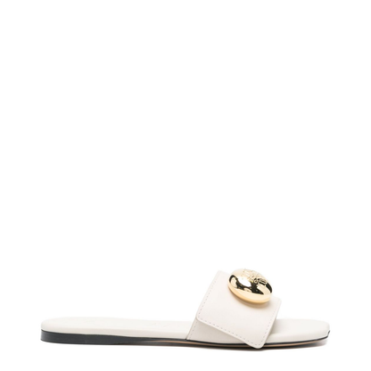 Pebble Slide in Soft Calfskin White - Image 1