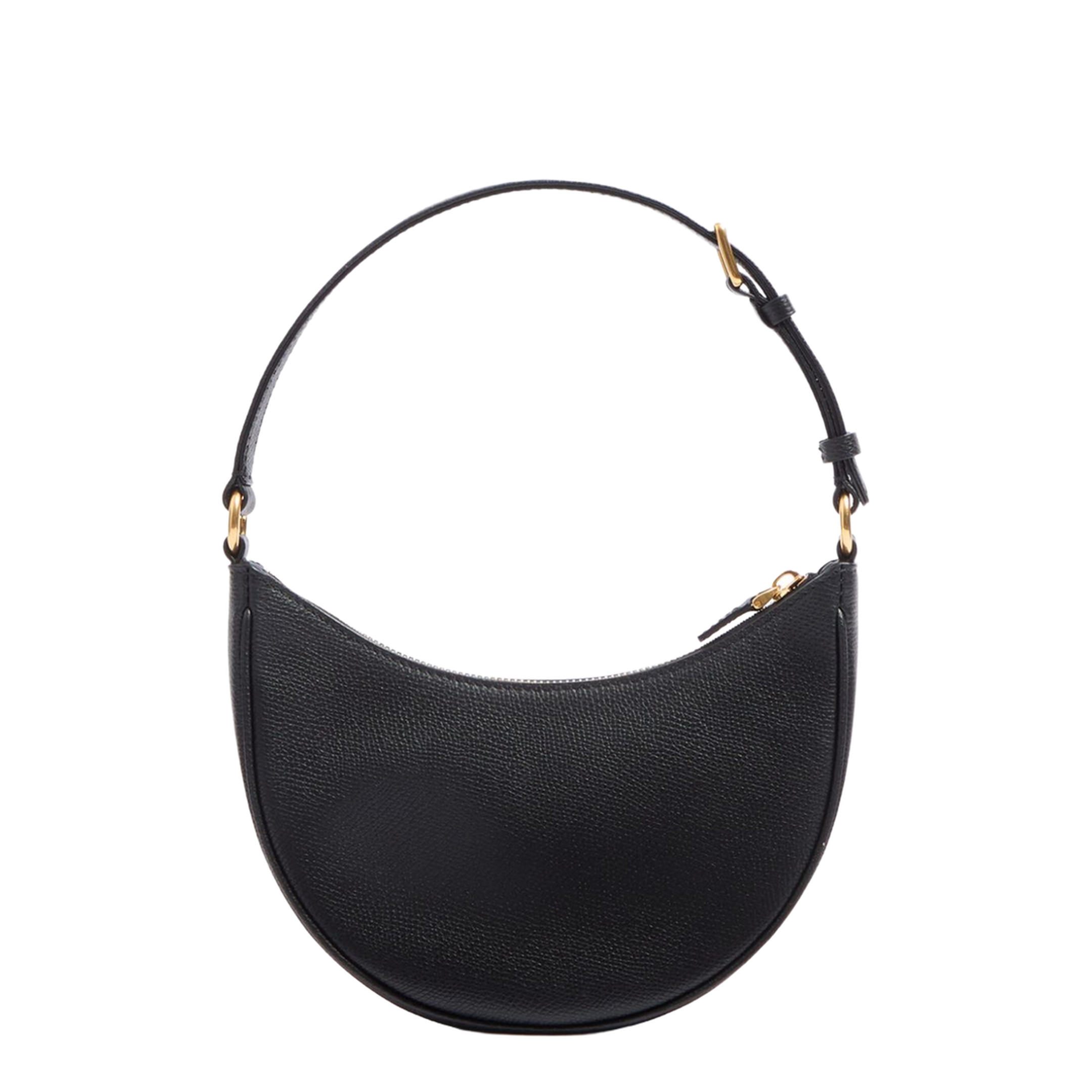 VLogo Signature Leather Mini Shoulder Bag - Black - Image 4
