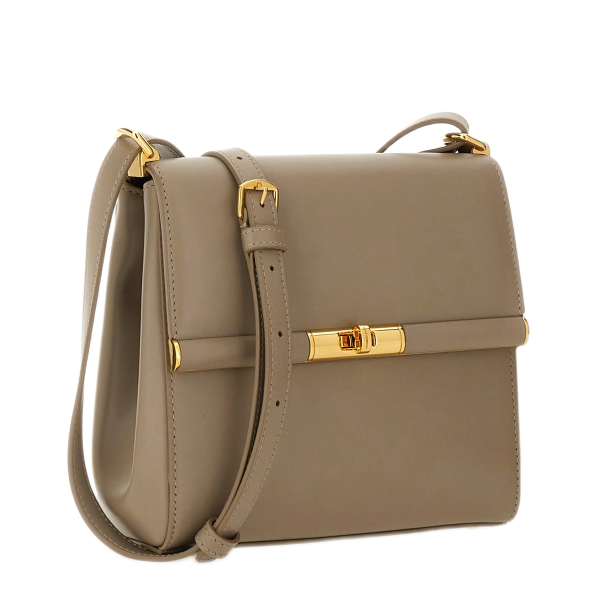 Marlene Calfskin Shoulder Bag - Beige - Image 2