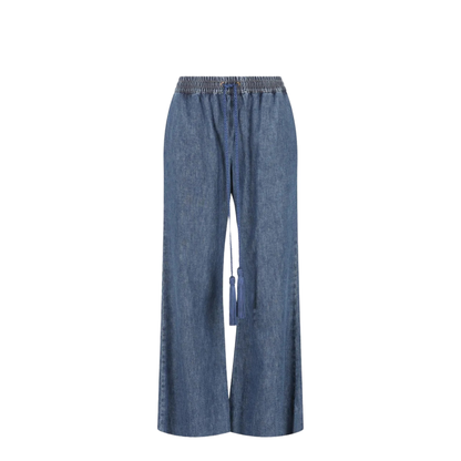 Tassel-Detail Wide-Leg Jeans - Image 1