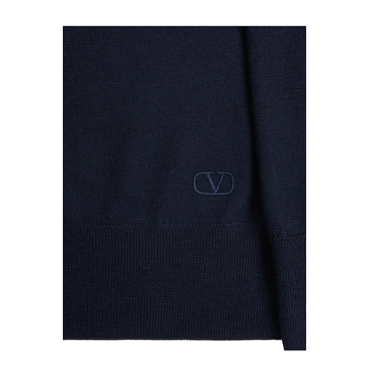 Wool Jumper with Vlogo Embroidery - Image 13