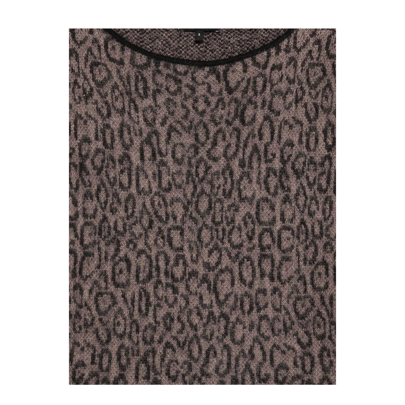 Brown Leopard Print Sweater - Image 2