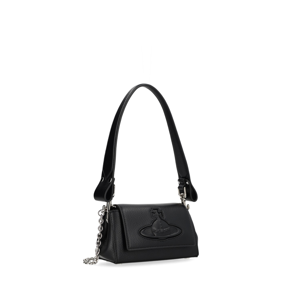 Hazel Small PU Shoulder Bag - Black - Image 2