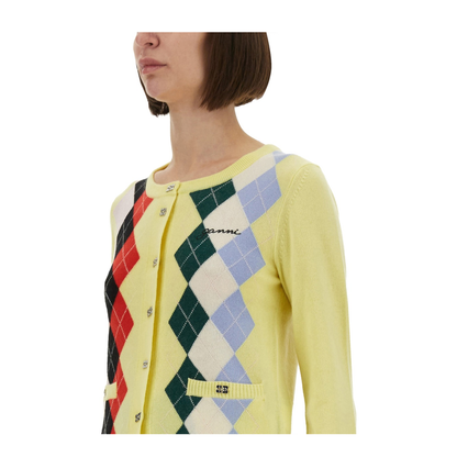 Jacquard Cashmere Cardigan - Image 3