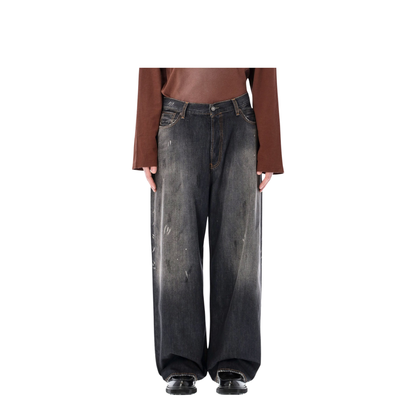 Denim Cotton Jeans - Black - Image 1