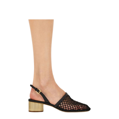 KAY 40 MESH AND LEATHER SLINGBACK - Image 2