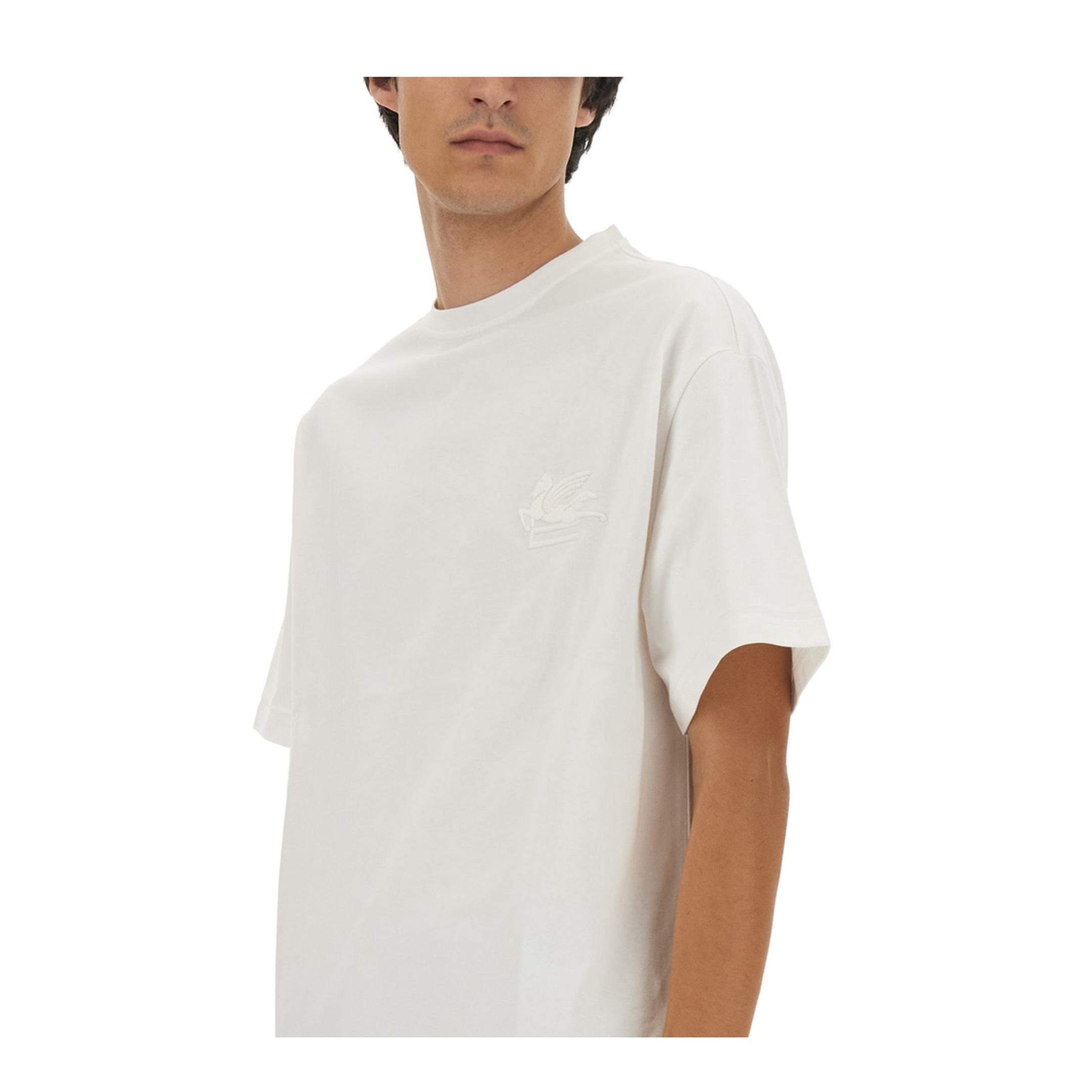 T-shirt With Pegasus Embroidery - Image 4