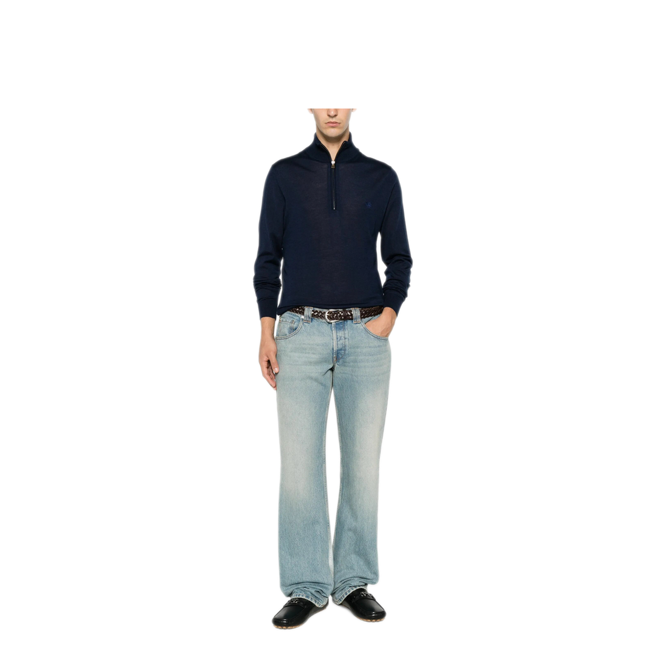 FUJI KNITTED QUARTER ZIP JUMPER - Image 2