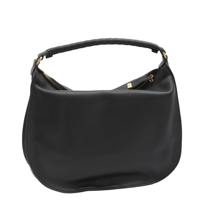 Shoulder Bag in Soft Leather Black - Image 2