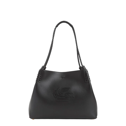 Libra S Black Leather Handbag - Image 1