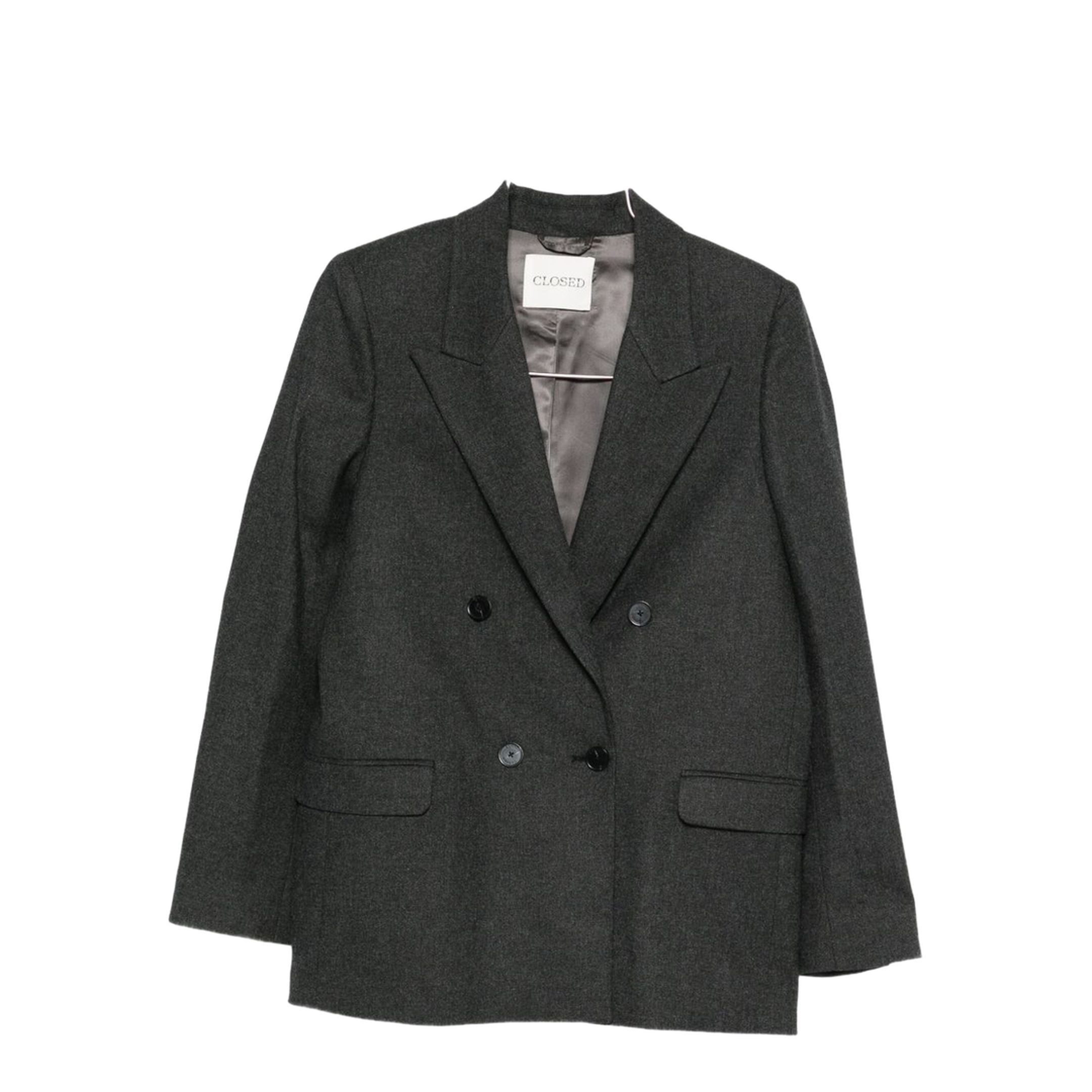 Blazer Wool Blend Double Breasted Jacket - Image 1