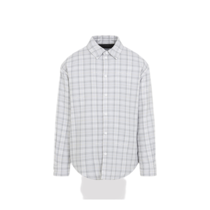 Flannel Wool Overshirt Padded Coat - Image 1