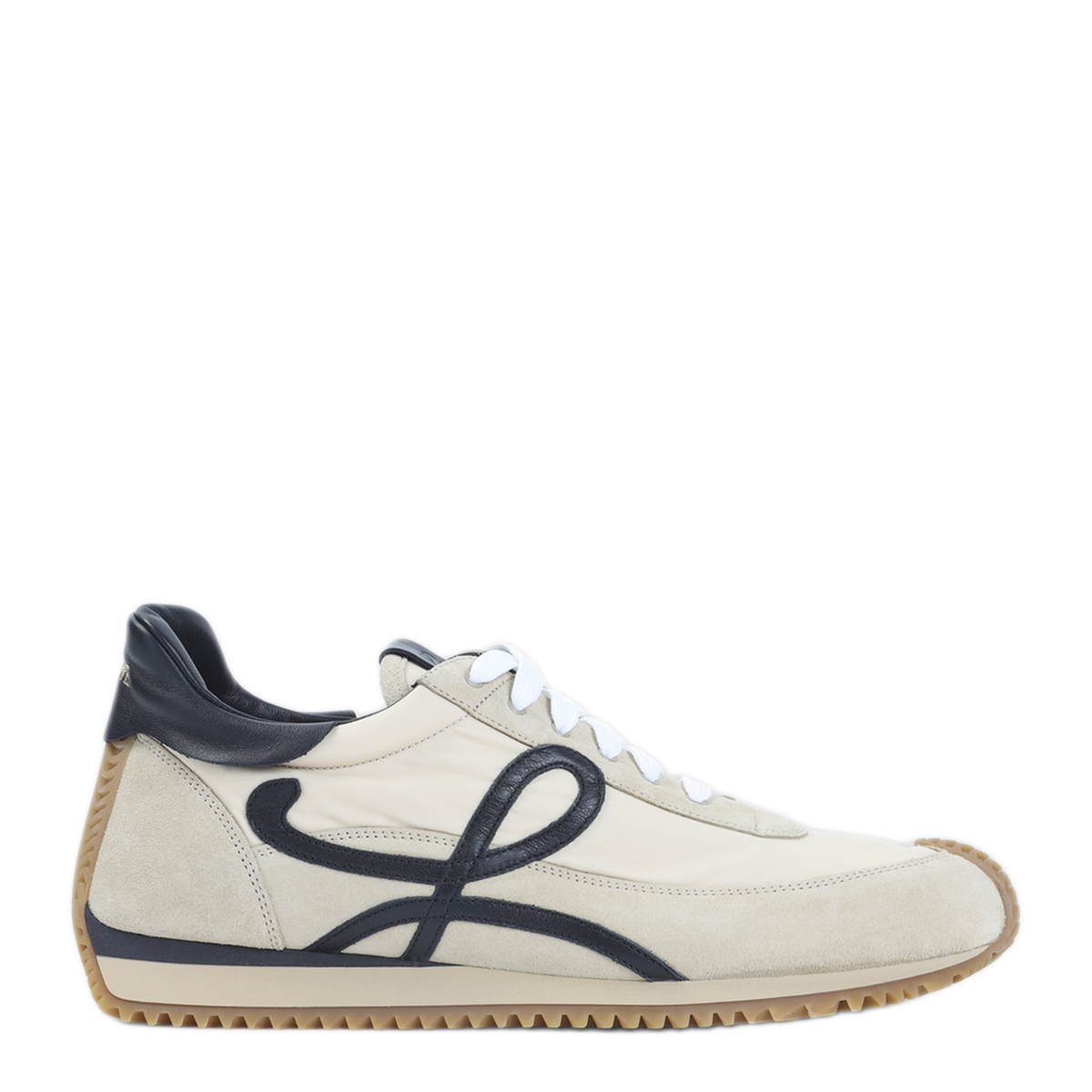 Gold Calf Leather Flow Runner 2 0 Sneakers - Image 1