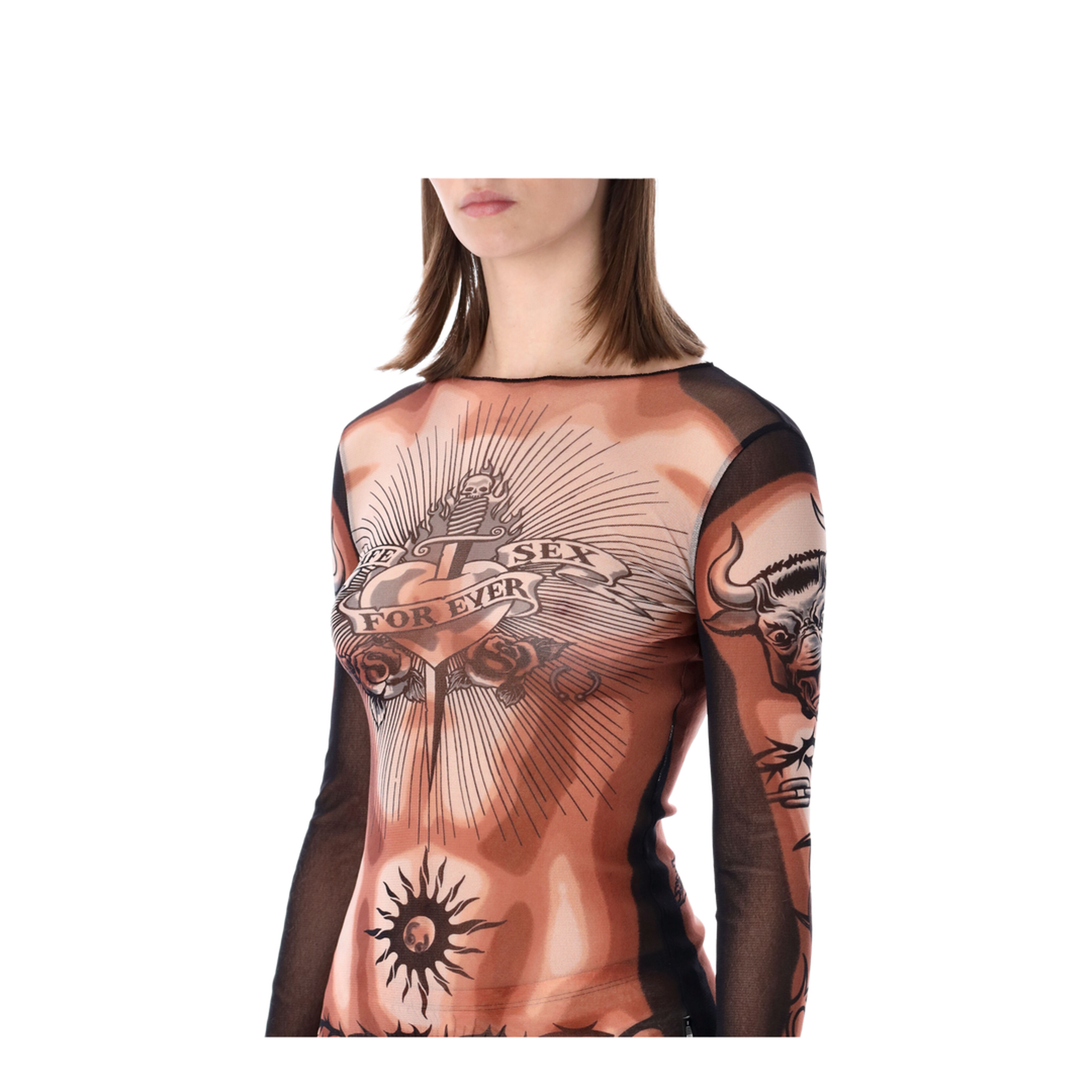 Safe Sex Tattoo Print Top - Image 3