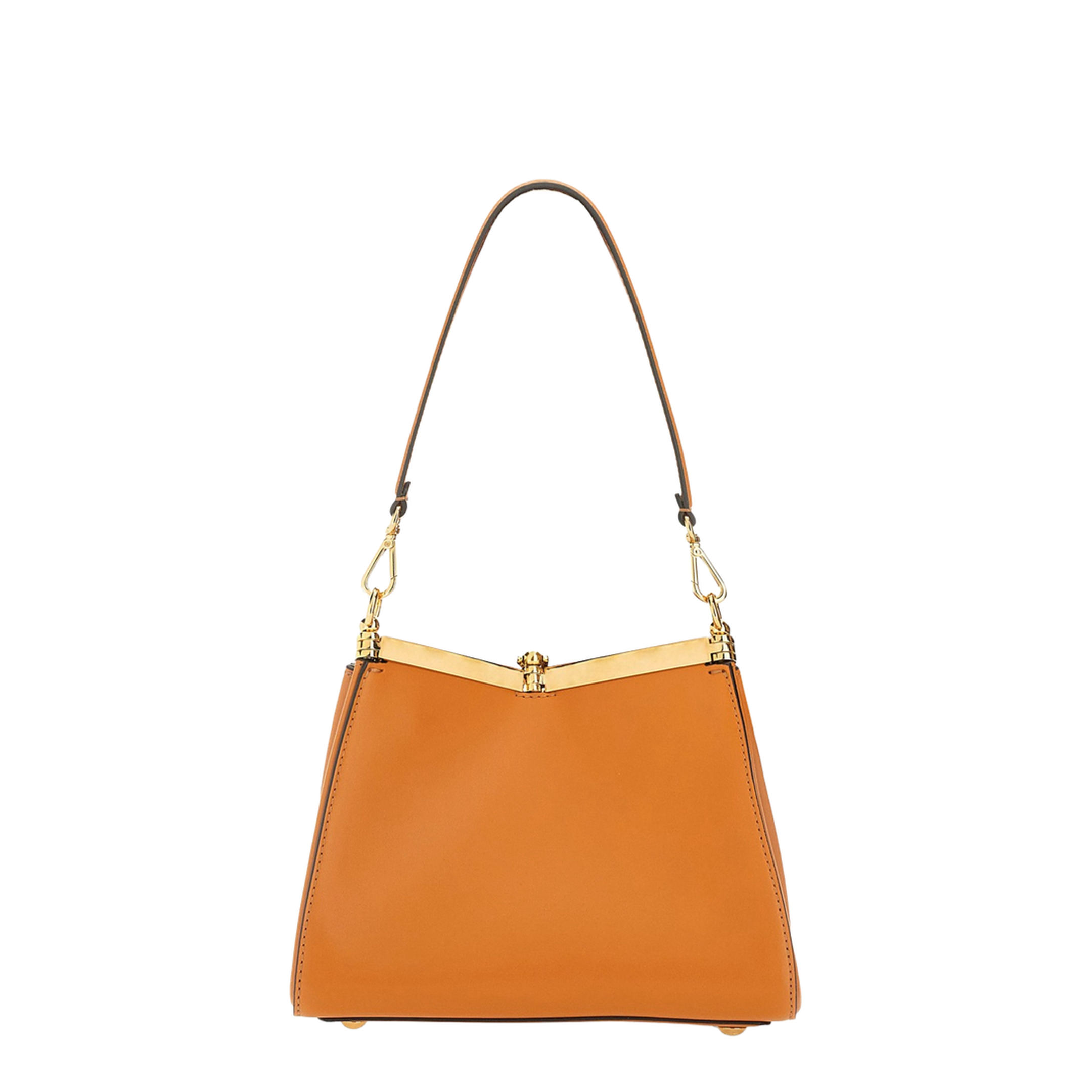 Vela Small Calfskin Shoulder Bag - Orange - Image 4