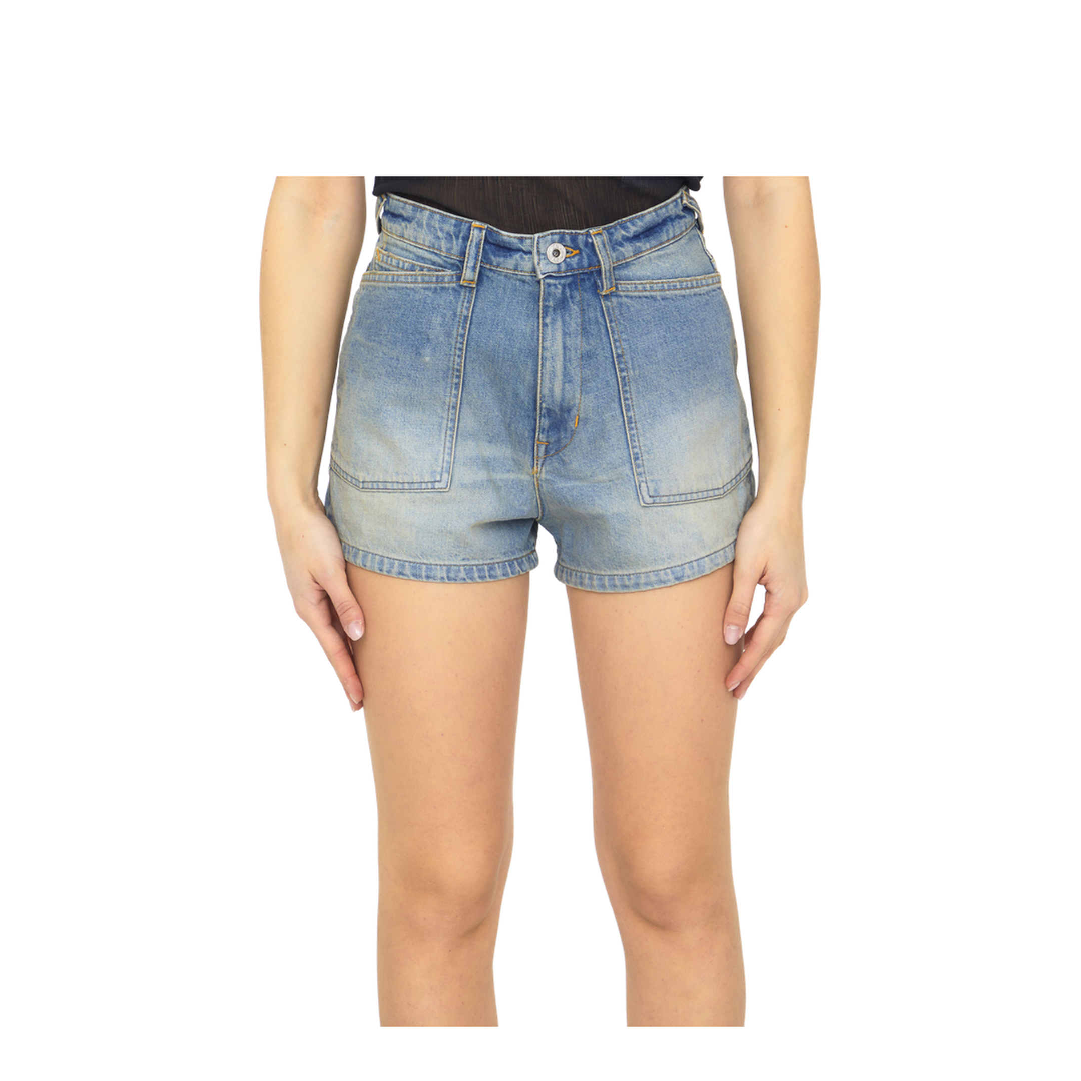 Light-blue denim shorts - Image 1