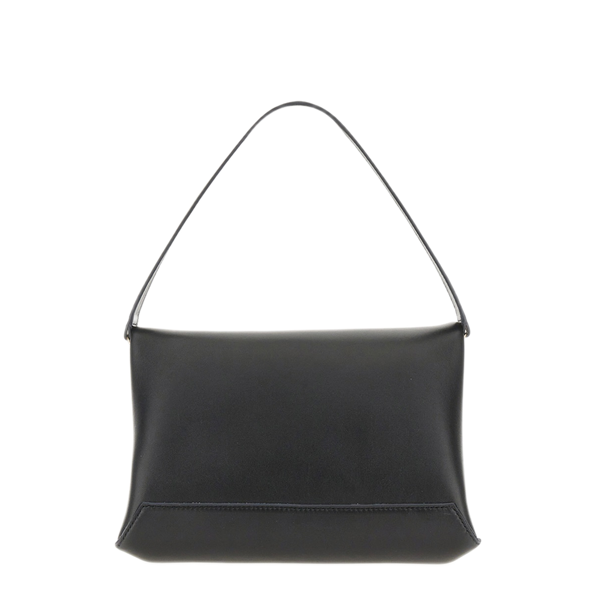 Chain Pouch Nappa Leather Shoulder Bag - Black - Image 4