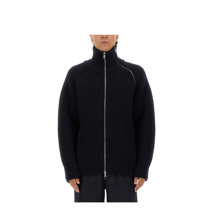 Zippered Wool Sweater - Image 1