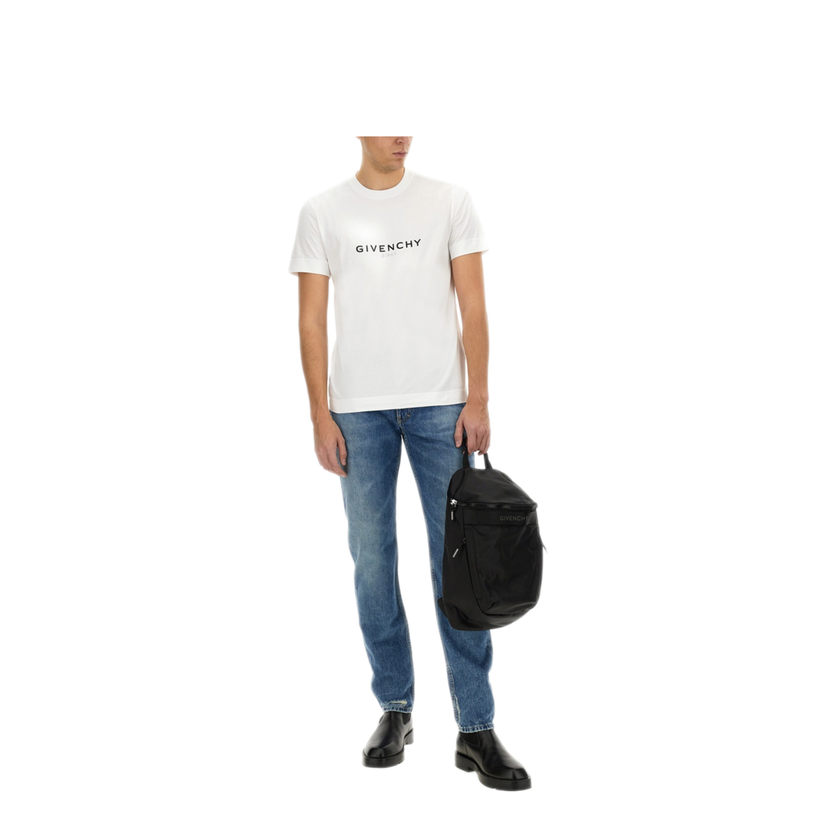 Slim-Fit Denim Jeans - Blue - Image 2