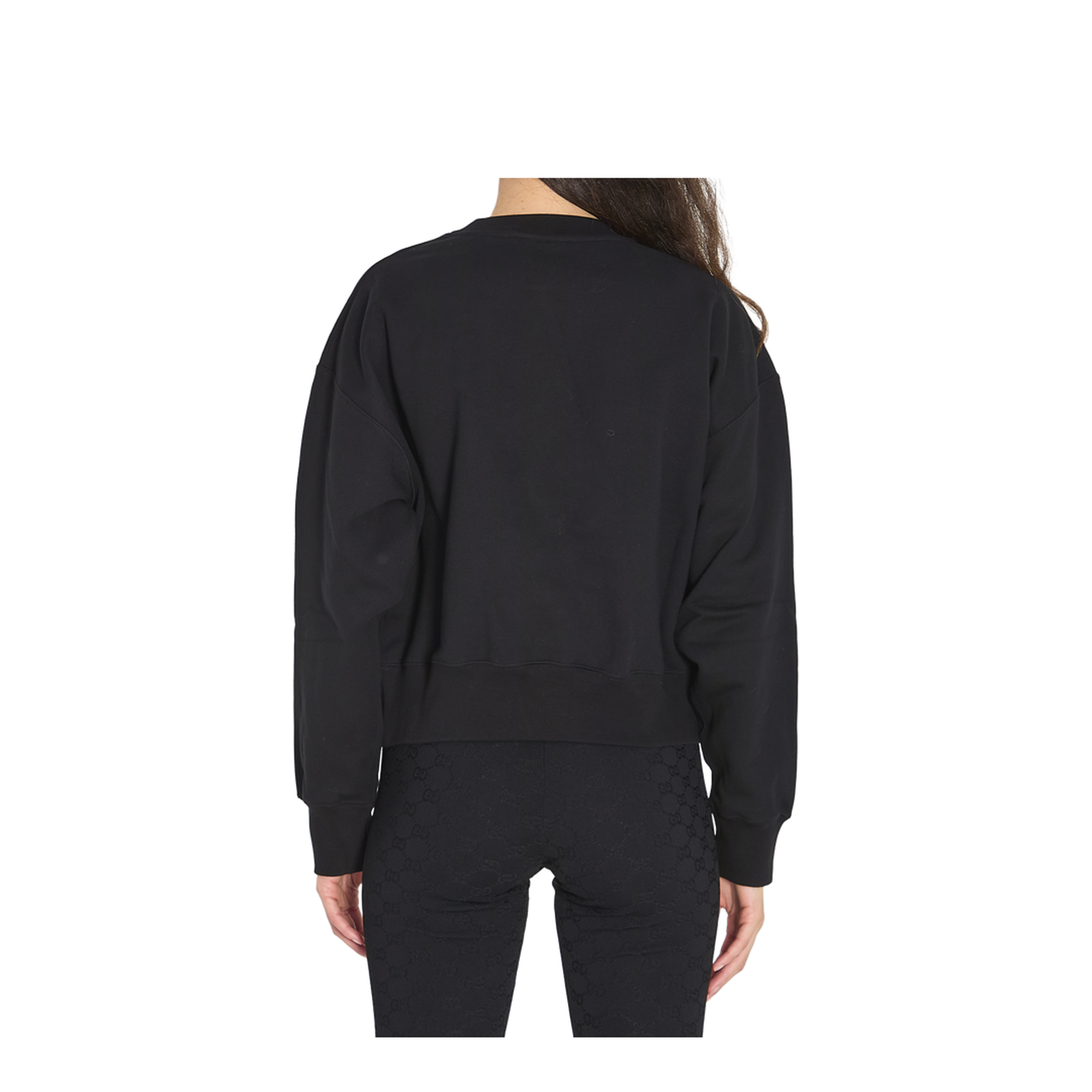 Long Sleeve Crew-Neck Boxy Sweater - Image 4