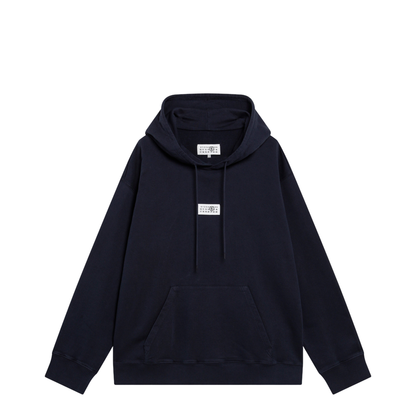 Navy Blue Cotton Hoodie - Image 1