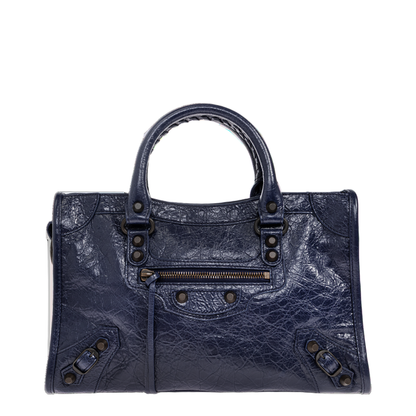 Le City Small Arena Lambskin Top-Handle Bag - Dark Maree - Image 4