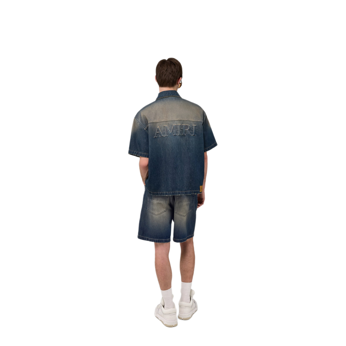Drawstring Denim Shorts - Image 4