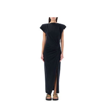 Long Black Nadela Jersey Dress - Image 1