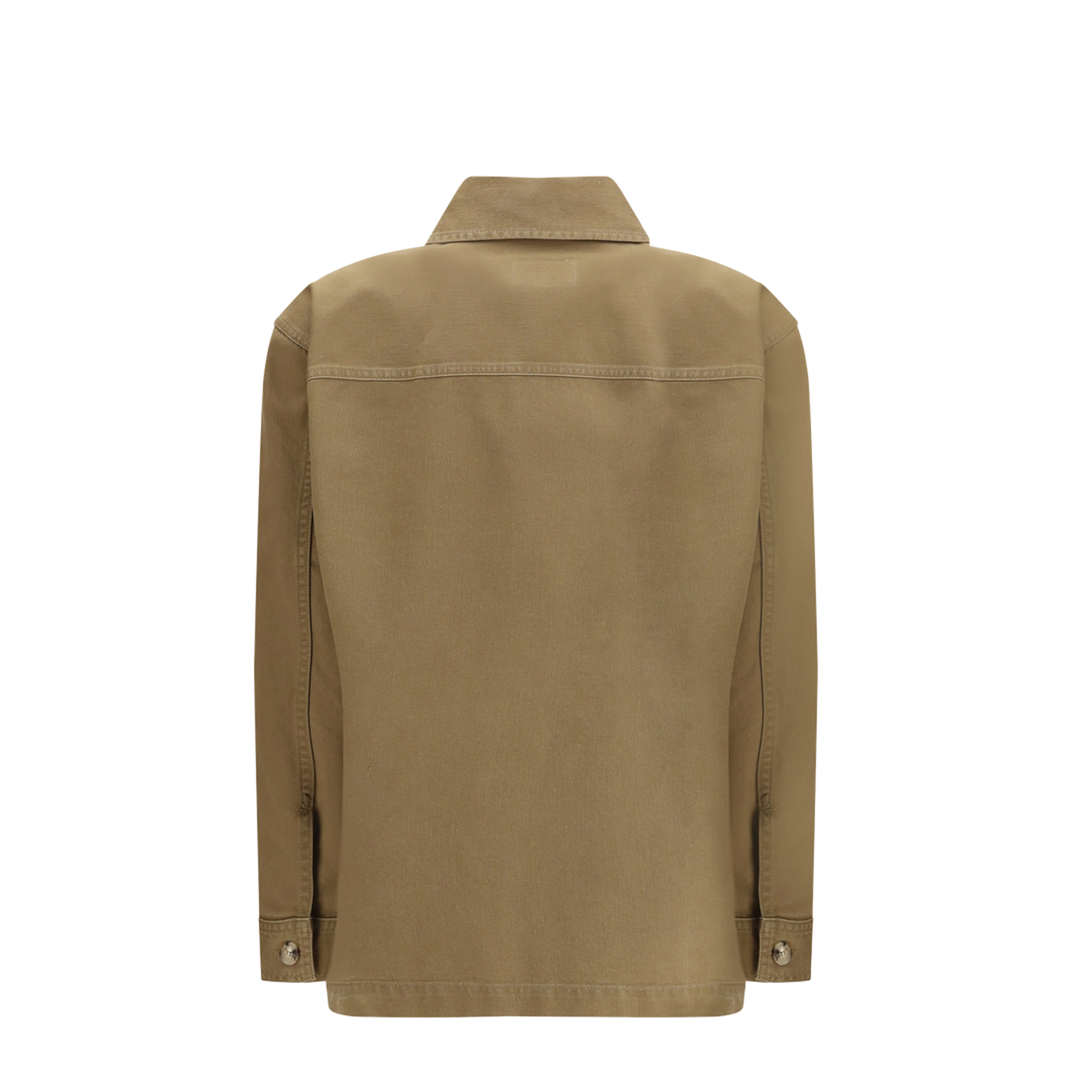 Cassandre Overshirt in Cotton and Linen Gabardine - Image 2