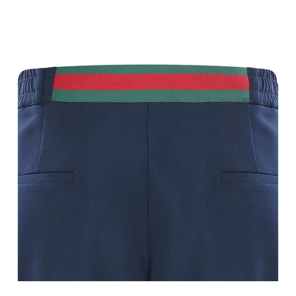 Technical Panama Sportswear Trousers in Dark Blue - Image 8