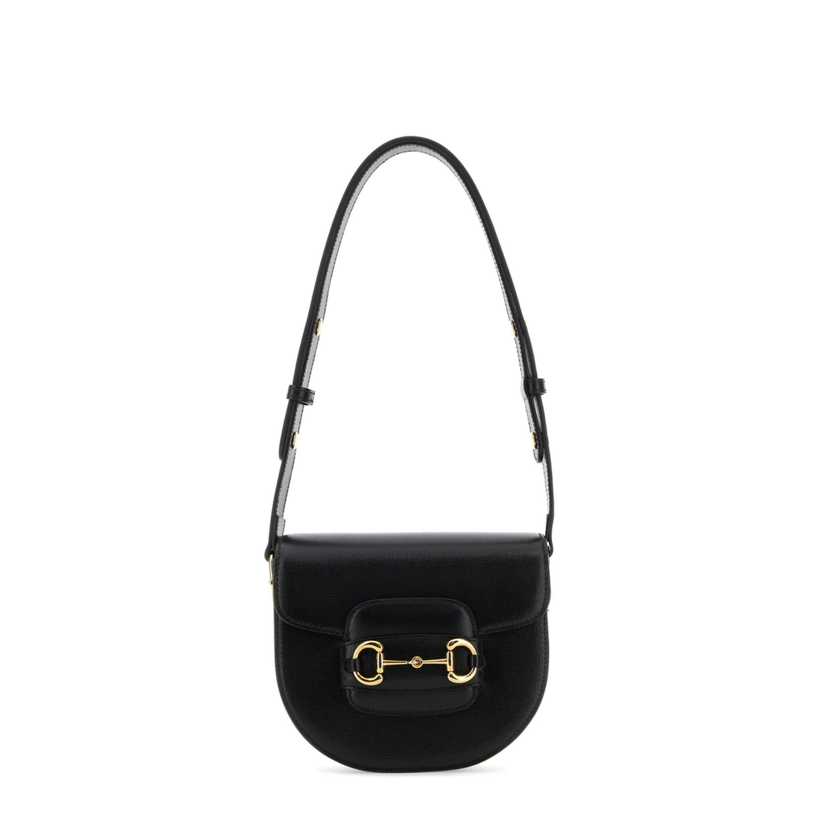 Horsebit 1955 Small Leather Soft Shoulder Bag - Black - Image 2