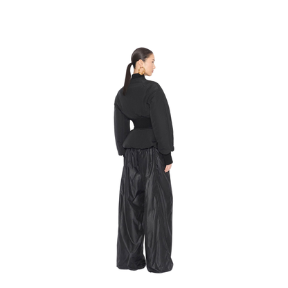 Nylon Peplum Bomber - Image 3