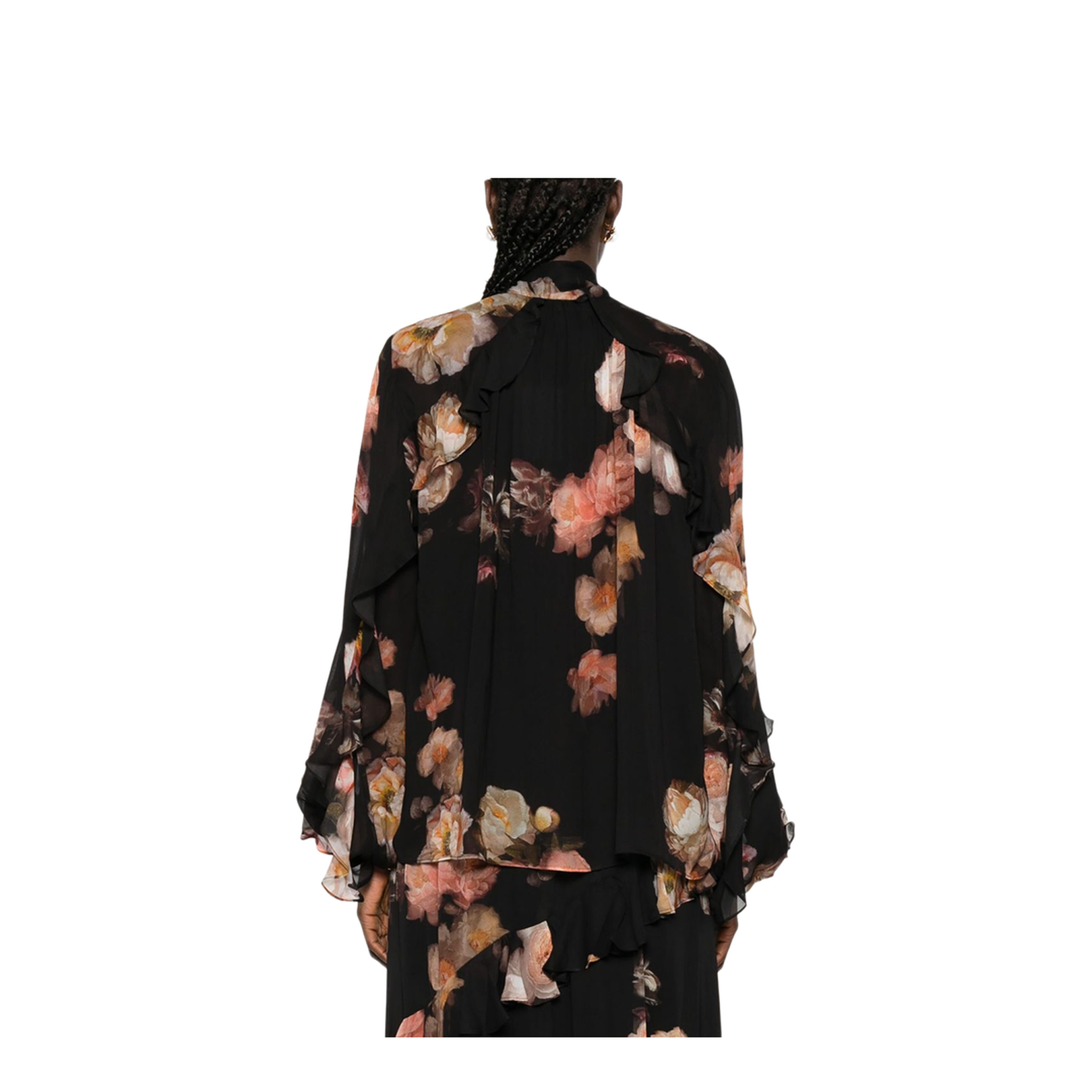 Hypnotic Satin Shirt Denim Paisley - Image 5