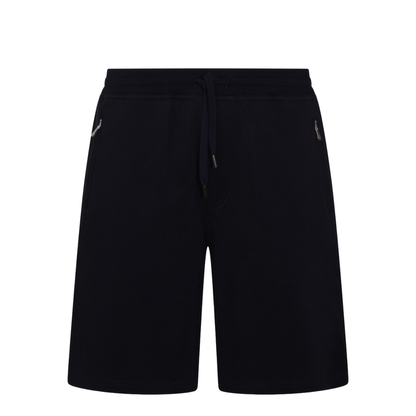 Techno Cotton Fleece Bermuda Shorts Black - Image 2
