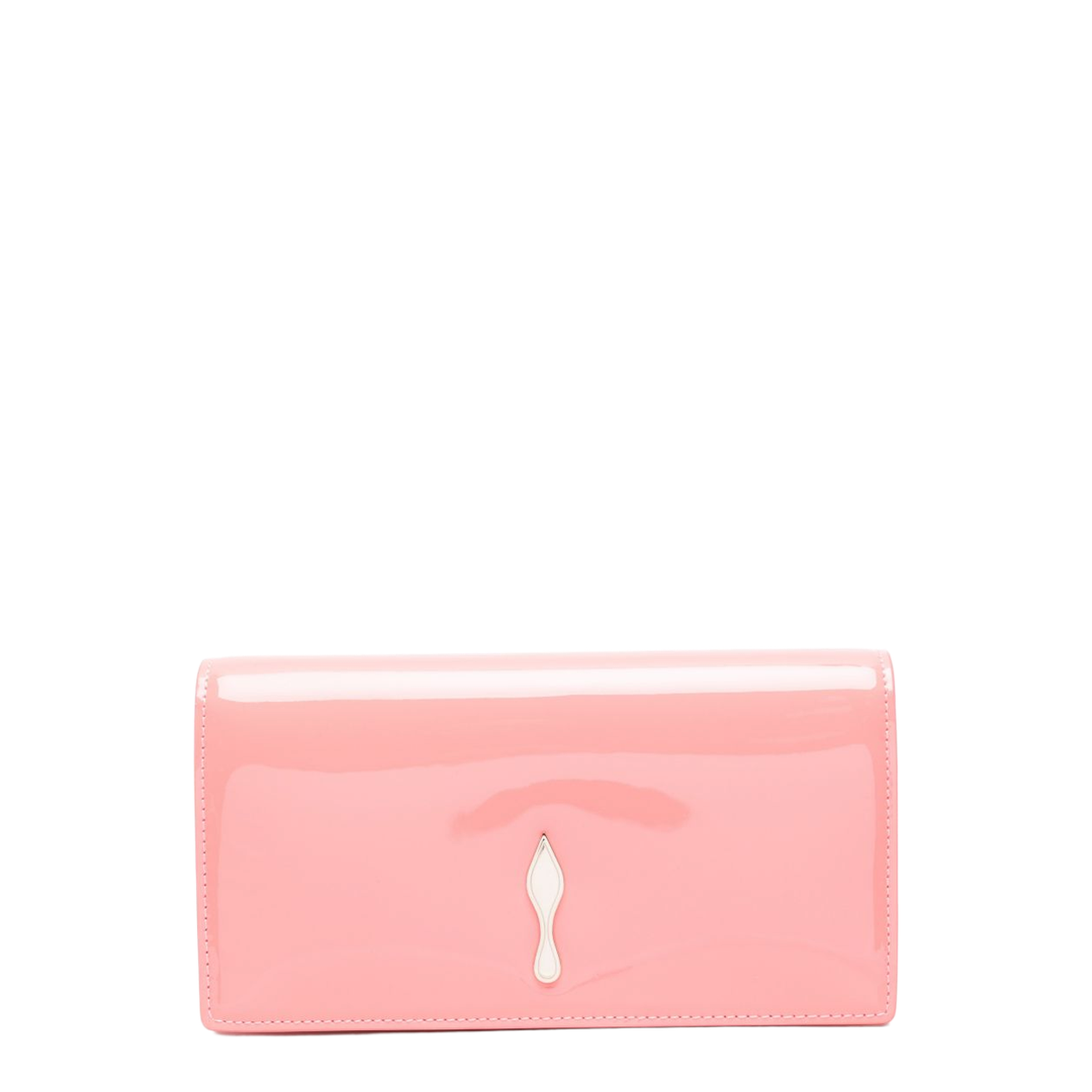 Bettina Patent Calf Leather Clutch - Grapefruit - Image 1