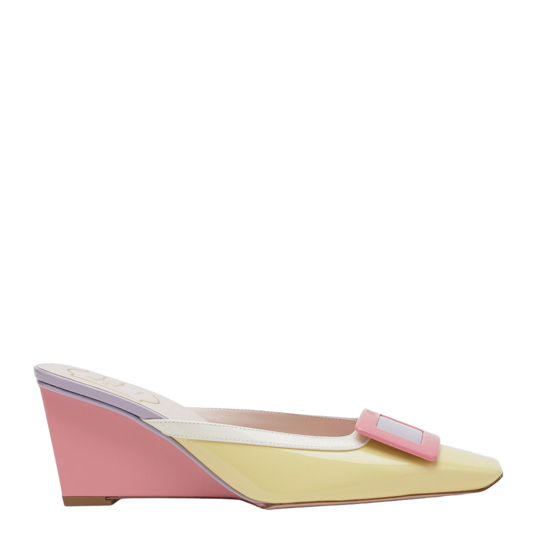 Belle Vivier Wedge mules in patent leather - Image 1