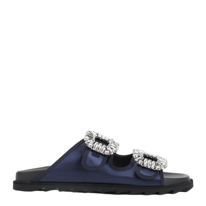 Slidy Strass Bord Gros Mules - Image 3