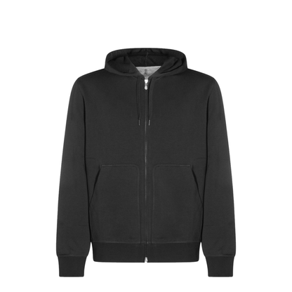 Zip-Fastening Sweater Black - Image 2