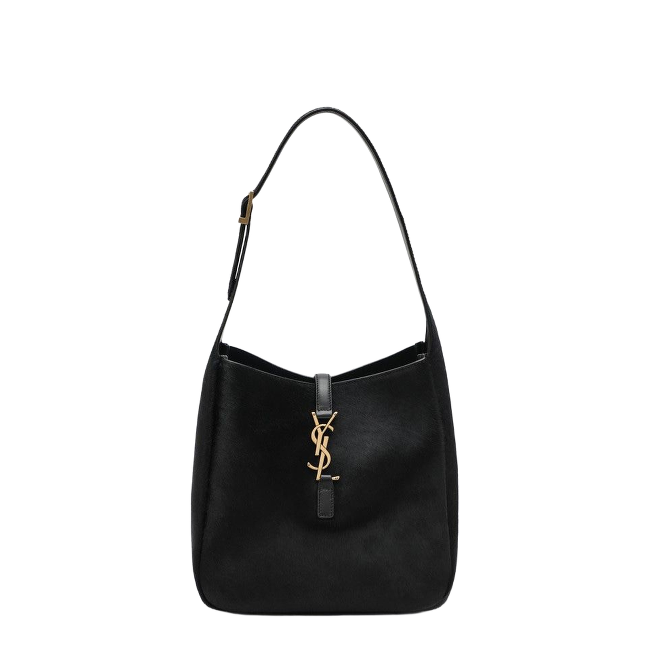 Le 5 À 7 Small Pony-Effect Leather Shoulder Bag - Black - Image 3