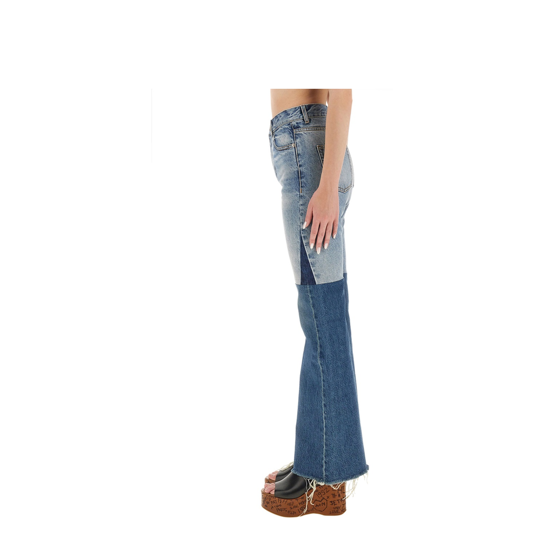 Patchwork Denim Jeans - Image 4