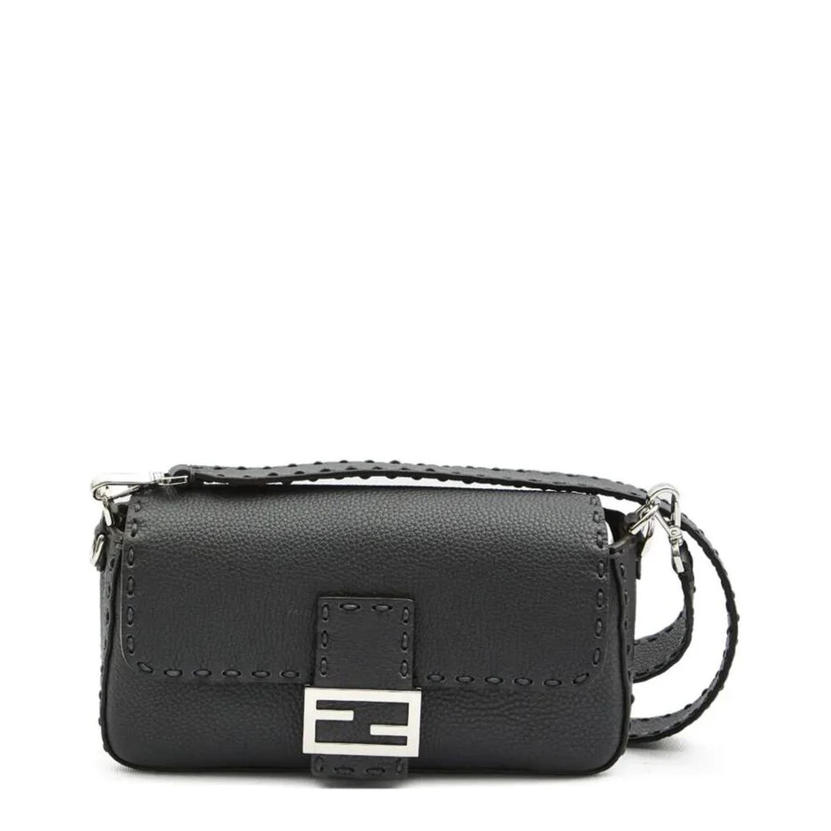 Baguette Macro Stitch Messenger Bag - Image 1