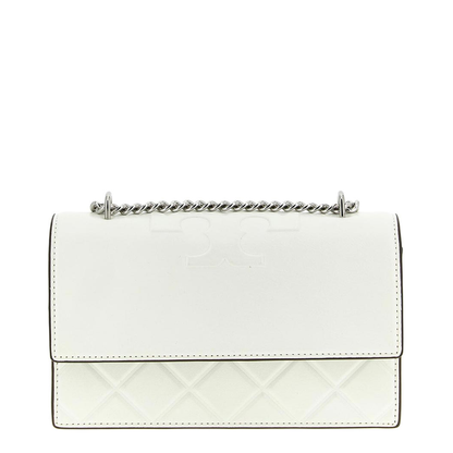 Fleming Small Leather Shoulder Bag - Blanc - Image 1