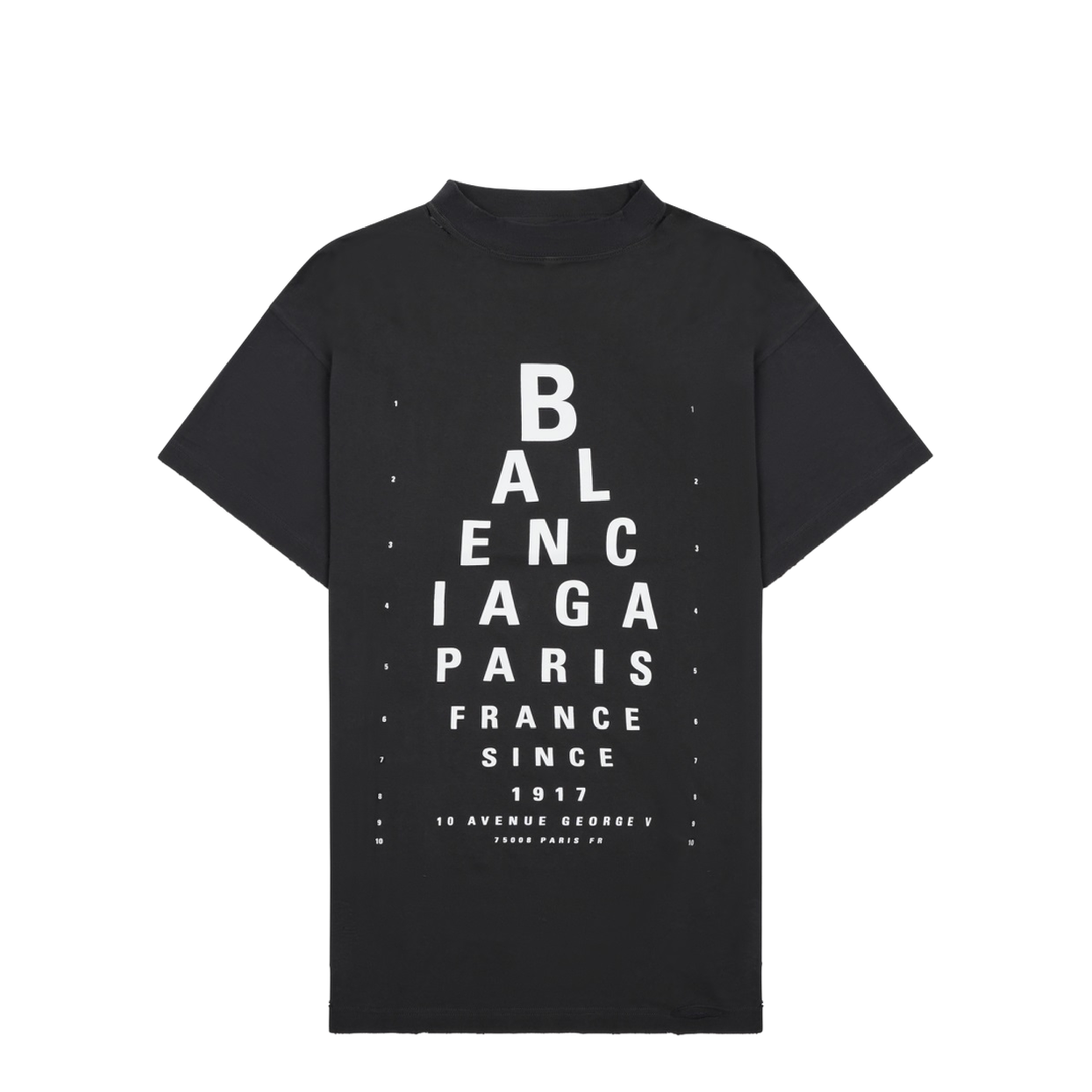 Black Mock Neck Drop Shoulder Short Sleeves - Image 1