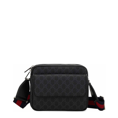 GG Black Small Leather Crossbody Bags - Black - Image 2