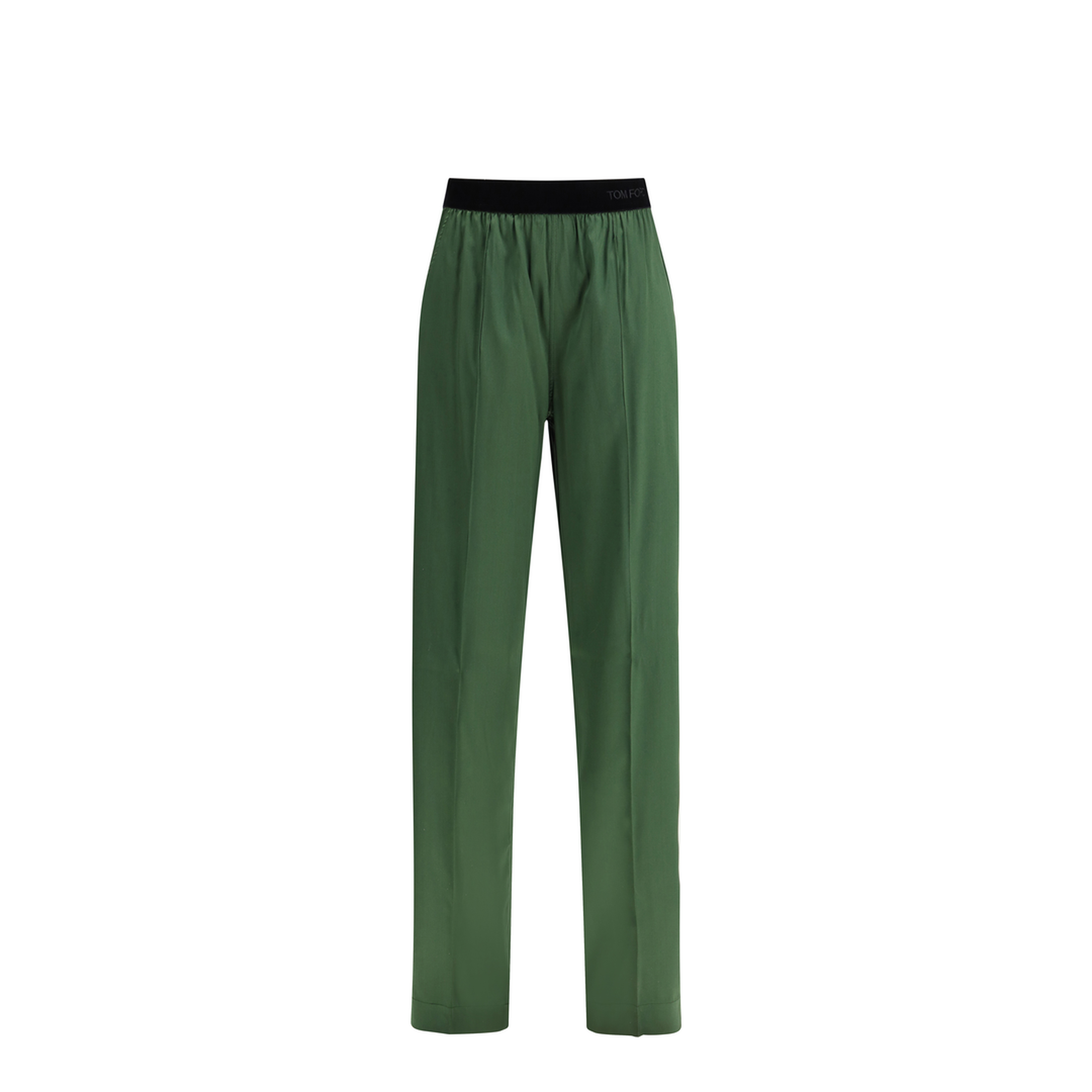 Stretch Silk Satin Pants - Image 1