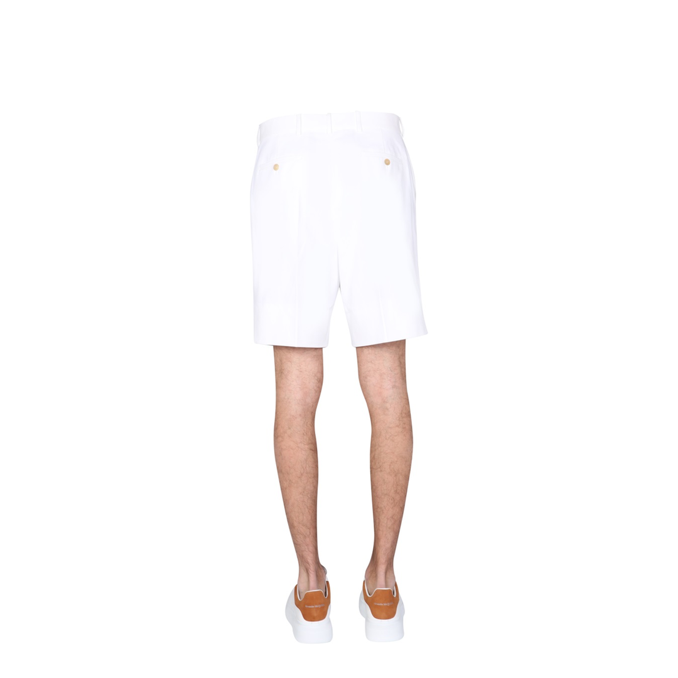 White Other Materials Shorts - Image 4